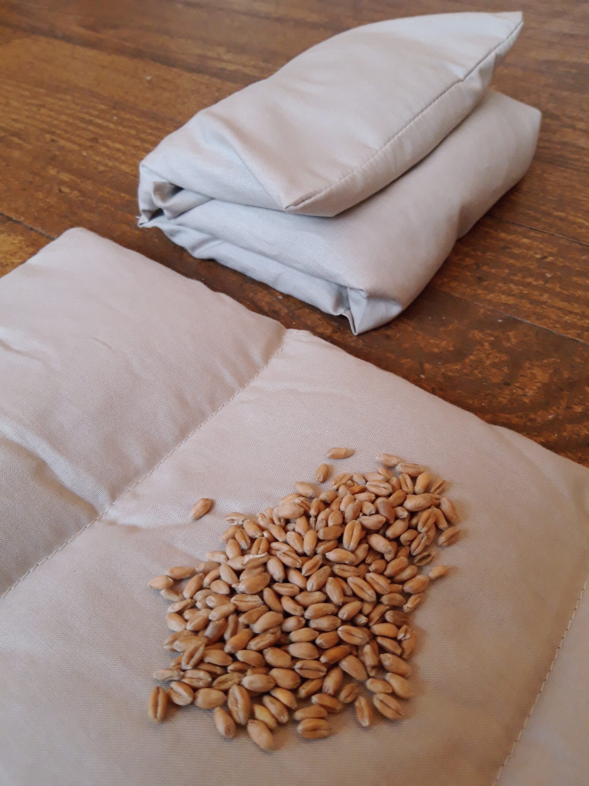 Bouillotte aux grains de blé bio – beige – Méditemps
